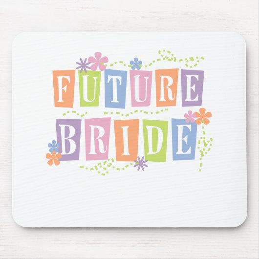 Kleurblokken Toekomstige bride Muismat (Voorkant)