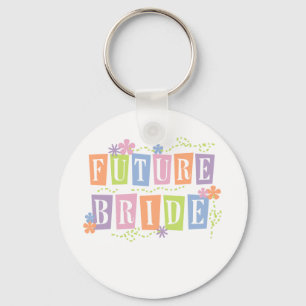 Kleurblokken Toekomstige bride Sleutelhanger