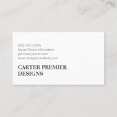 Kleurbloklijnen | goudzijde visitekaartje (Achterkant)