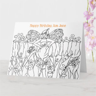 Kleurboek Happy Birthday Kaart Custom Name