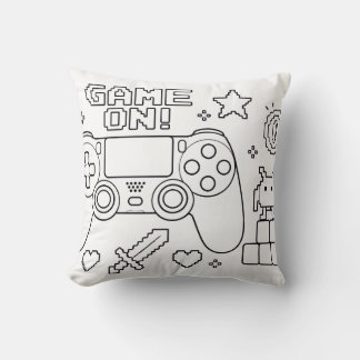Kleurboek Kussen voor Gamers | Kinderkamer Decorat