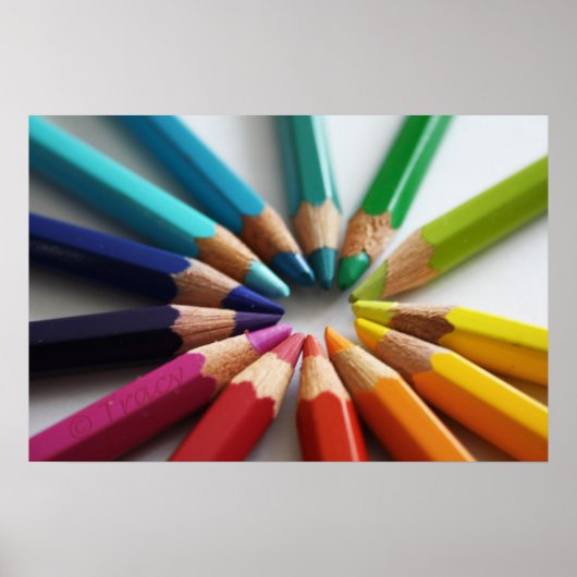 Kleurcirkel Poster (Voorkant)