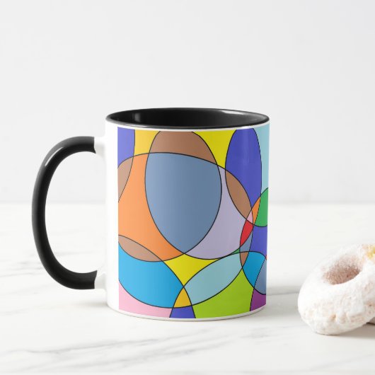 Kleurcirkels en kleuren mok (Met donut)