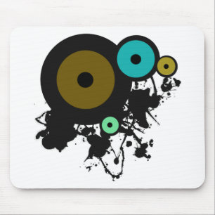 Kleurcirkels! Uniek grafisch ontwerp! Muismat