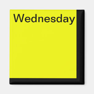 Kleurcode Dag van de Week Magneetkalender Visueel  Magneet