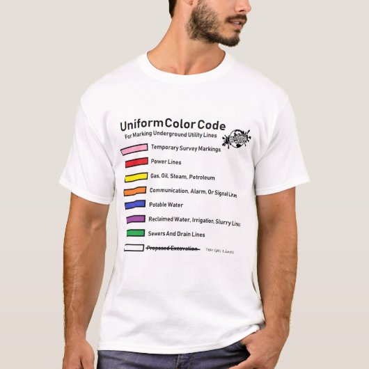 Kleurcode - traangas (grap) t-shirt (Voorkant)