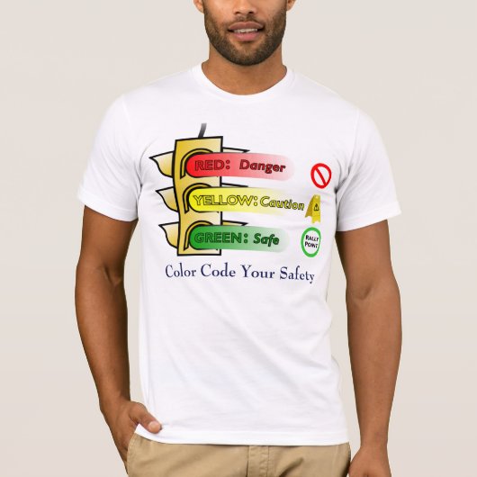 Kleurcode Uw veiligheid T-shirt (Voorkant)