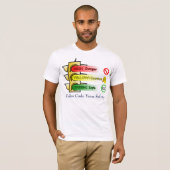 Kleurcode Uw veiligheid T-shirt (Voorkant volledig)