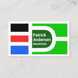 Kleurcodes voor elektrische bedrading visitekaartje