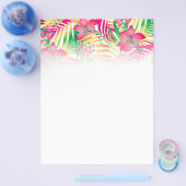 Kleurde tropische bloemen flyer (Enkel)