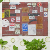 Kleurdeuren Memorabilia Theedoek (Gevouwen)