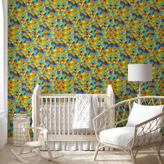 Kleuredelstenen Behang (Kinderen)