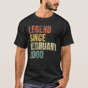 kleuren 20e verjaardag Gift Legend from feb T-shirt