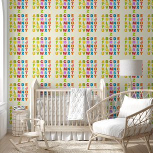 Kleuren Alfabet Letters Kinder Behang