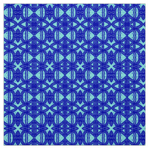 Kleuren Blauw Kleurstof Print Pattern Design Stof