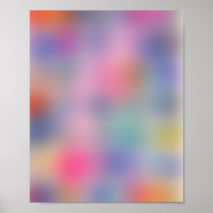 Kleuren Bloeiende 04 Aura Gradient Poster