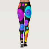Kleuren branden leggings (Achterkant)