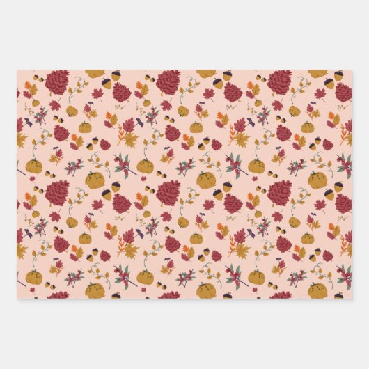 Kleuren en objectpatroon afspelen inpakpapier vel (Voorkant 2)