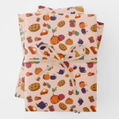 Kleuren en objectpatroon afspelen inpakpapier vel (In situ)