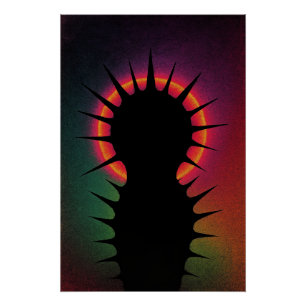 Kleuren en structuren exploderen perfect poster