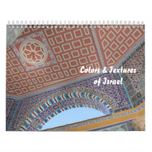 Kleuren en texturen van Israël Kalender
