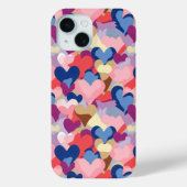 Kleuren Hartpatroon Case-Mate iPhone Case (Achterkant)