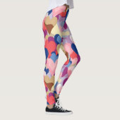 Kleuren Hartpatroon Leggings (Rechts)