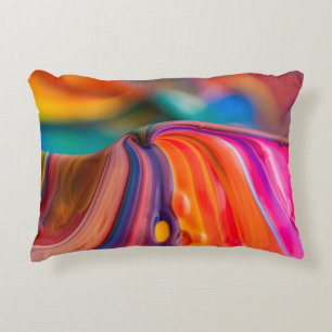 Kleuren in de bergen verven kleurrijke kunst accent kussen