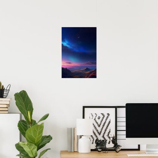 Kleuren in het hemeldoek poster (Thuiskantoor)