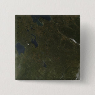 Kleuren in het noordwesten van Rusland Vierkante Button 5,1 Cm