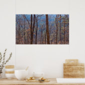 Kleuren in het winterbos op het Poster van Dawn (Keuken)