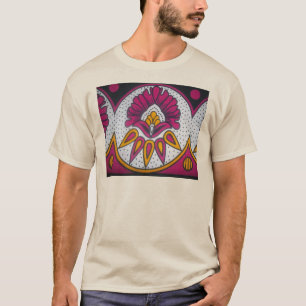 kleuren koel retro vintage Afrikaanse traditionele T-shirt