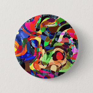 Kleuren mashup ronde button 5,7 cm