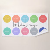 Kleuren met Hex Codes Custom Name Designer Badhanddoek (Badhanddoek)