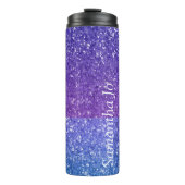 Kleuren pasta in Glitter met naam Thermosbeker (Voorkant)