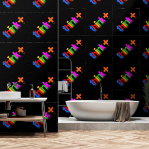 Kleuren Positief Denken Tekst Zwart Behang