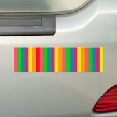 Kleuren Regenboog Strepen Decoratie Bumpersticker (Op auto)