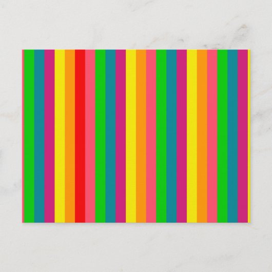 Kleuren regenboogstrips decor briefkaart (Voorkant)