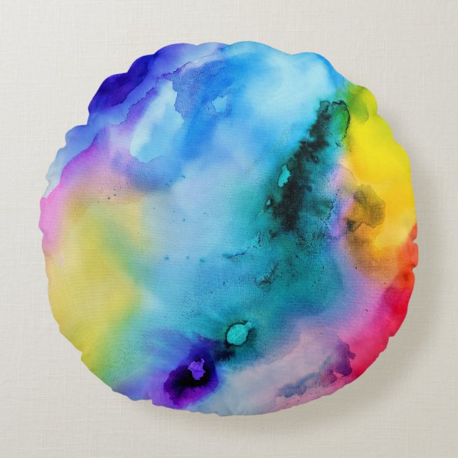 Kleuren Rond Kussen (Voorkant)