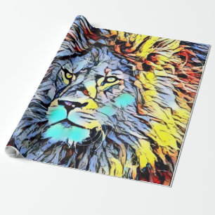 kleuren schop - leeuwkoning cadeaupapier