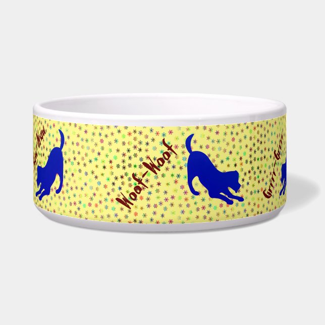 Kleuren - Snowflakes Pet Bowl Voerbakje (Links)