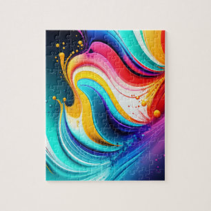 Kleuren Splash Abstract Legpuzzel