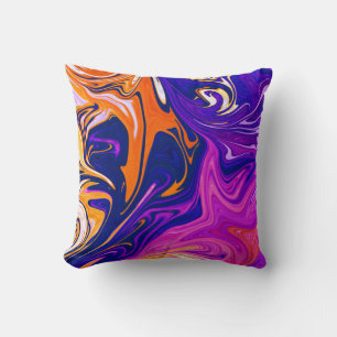 Kleuren Storm Beste abstracte kleurrijke schilde Kussen