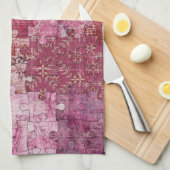 Kleuren Textiel Puzzles Theedoek (Quarter Fold)