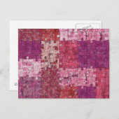 Kleuren Textuur Puzzle Briefkaart (Voorkant / Achterkant)