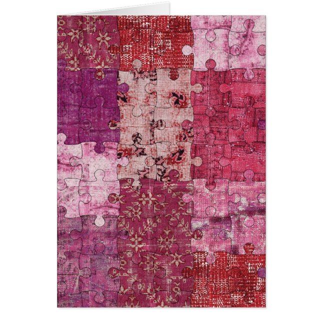 Kleuren textuur Puzzle-kaart (Voorkant)