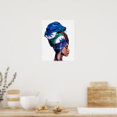 Kleuren van Afrika. #afbeelding Poster (Keuken)