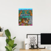 Kleuren van Afrika afdrukken Poster (Thuiskantoor)