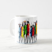 Kleuren van Afrika Koffiemok (Voorkant links)