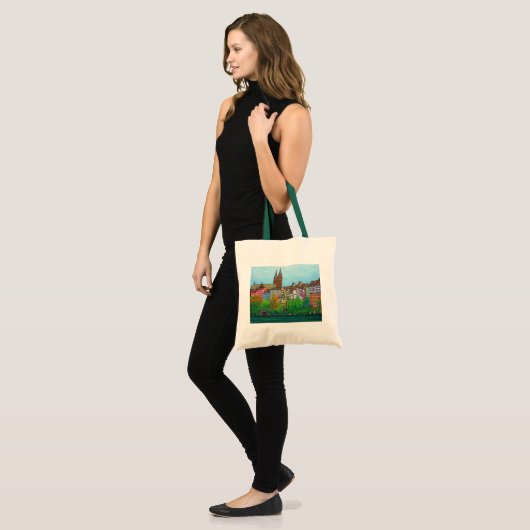Kleuren van Bazel Canvas tas door Lisa Lorenz (Voorkant (model))